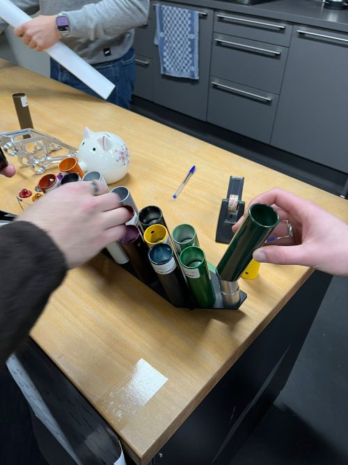 Rohr-Objekte Anschauungsmodele von einem Fahrrad