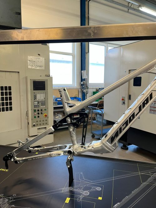 Anschauungsmodele von einem Fahrradrahmen