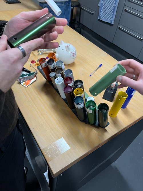 Rohr-Objekte Anschauungsmodele von einem Fahrrad