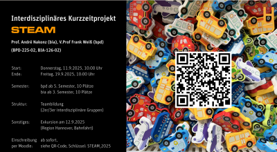 Kurzzeitprojekt „STEAM“ 11.9.2025  bis 19.9.2025